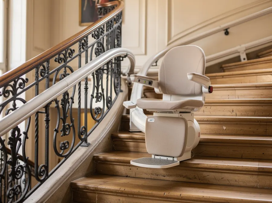 Installation d'un monte-escalier à Condom