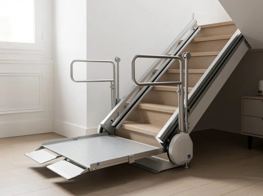 Monte-escalier tournant : prix, fabrication sur mesure et délais